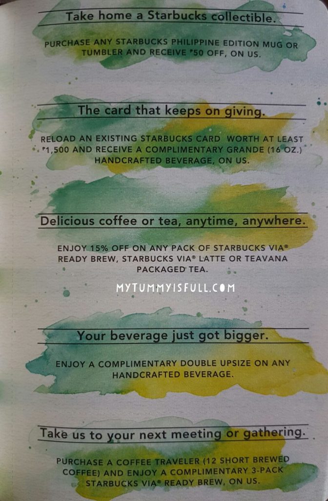 starbucks planner 2017 coupons