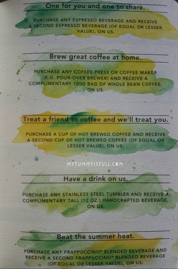 starbucks planner 2017 coupons