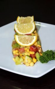 Guacamole with Wheatgrass Lemon Glaze