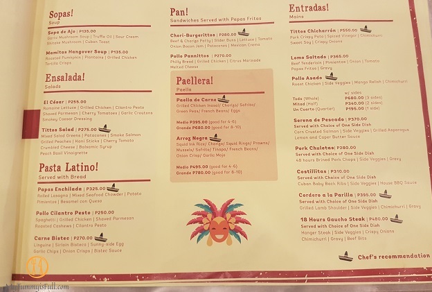 Tittos Latin BBQ and Brew Menu