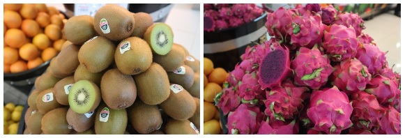 kiwi and dragon fruit at robinsons supermarket